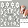 1PC embossed 5D liquid metal star, moon, and heart clock nail sticker, adhesive nail art sticker, holiday gift.