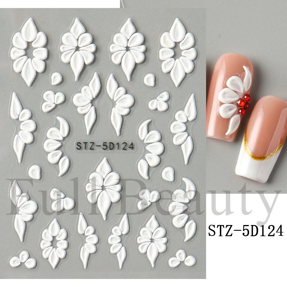 1PC embossed 5D liquid metal star, moon, and heart clock nail sticker, adhesive nail art sticker, holiday gift.
