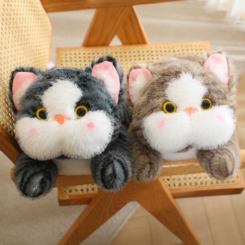 Cute Floppy Cat Plush Toy Soft Pp Cotton Kids Comfort Pillow Stuffed Animal