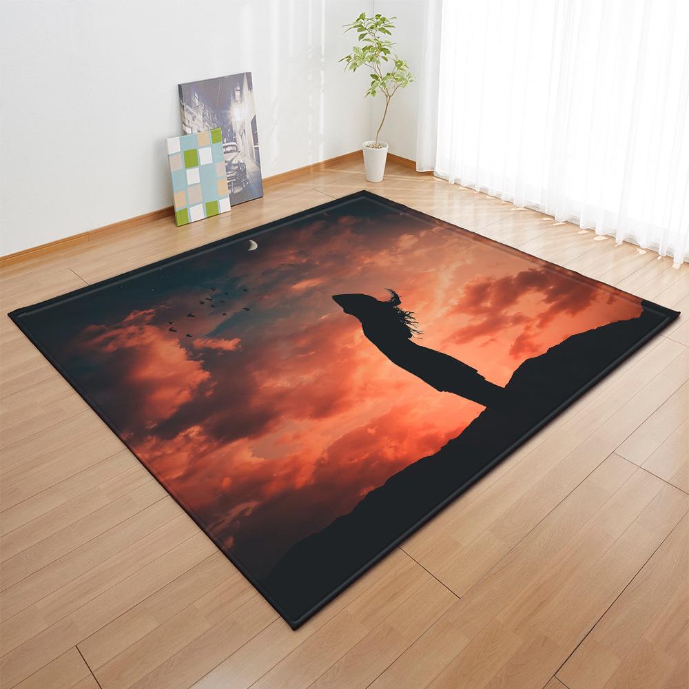 Scenic Carpet Feather Wind Bedroom Floor Mat