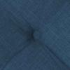 Seat Cushions 4 Pcs Blue 40 X 40 X 6 Cm Fabric