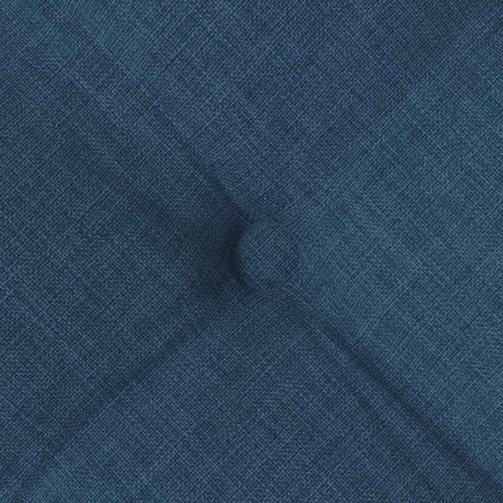 Seat Cushions 4 pcs Blue 40 x 40 x 6 cm Fabric