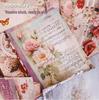 Mengze RetroStory Flower Bouquet Sticker Pack: 40 Sheets, 6 Styles for Journaling and Crafts