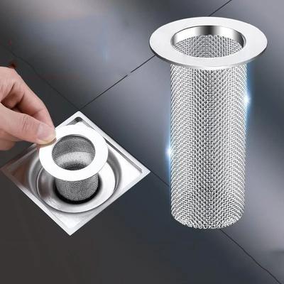 Kitchen Stainless Steel Sink Strainer Floor Drain Sewerage Hair Strainer  Anti-blocking Floor Drain Sewerage Floor Drains