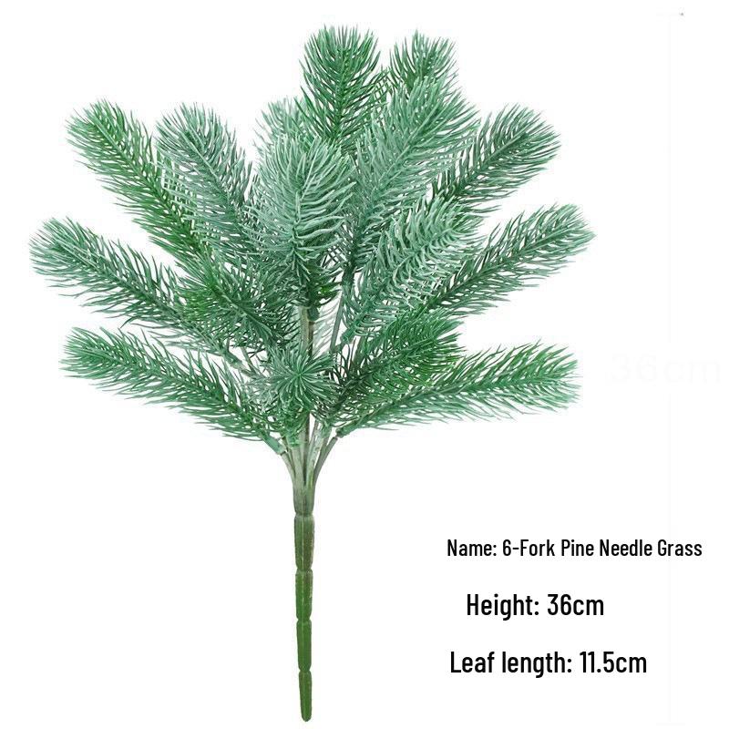 Artificial Green Plant Bundle: Decorative Plastic Grass, Water Grass, Plastic Flower, and Fern.