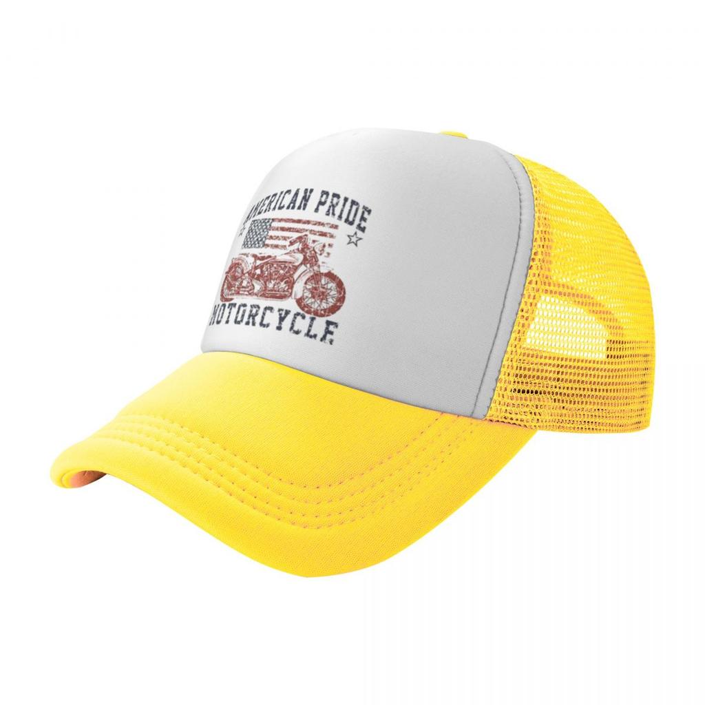 Retro Motorcycle Pool Party Mesh Baseball Caps For Womens Camping Male Beach Coquette Hat Hip Hop Trucker Cap