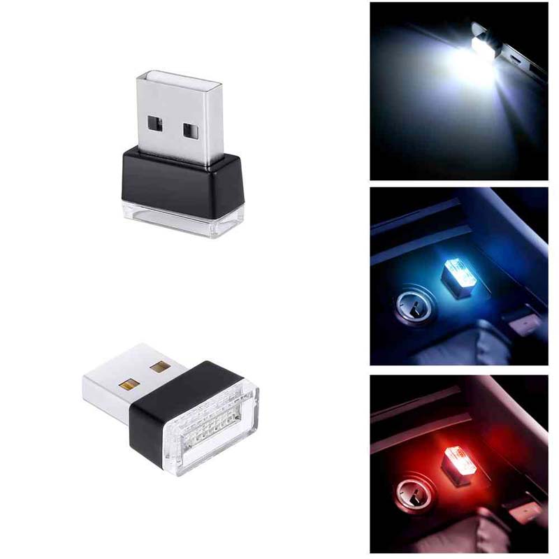 Car USB ambient light LED modification-free decorative lights Inside the foot lights on the car car atmosphere lights