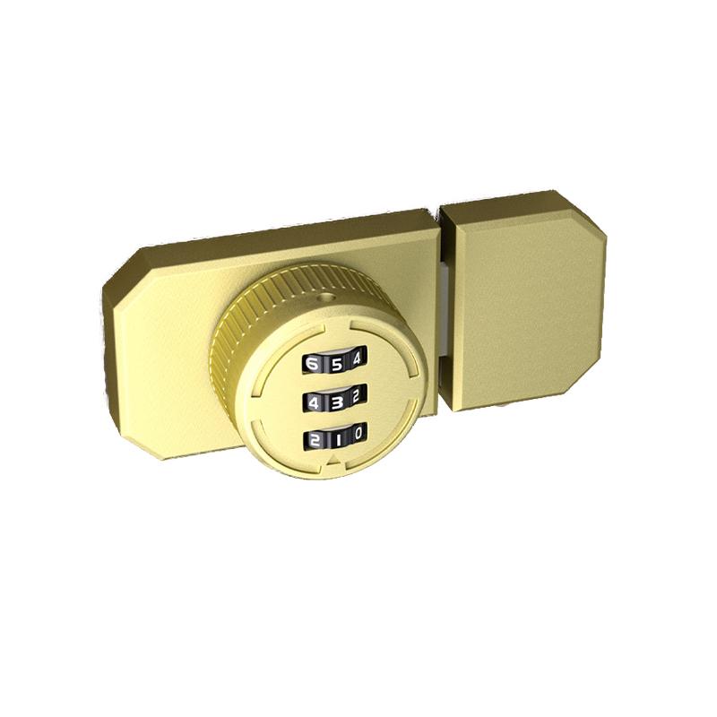 

3 Digit Password Cabinet Locks No-Punch Combination Door Lock with Combination Latch for Closet Door Barn Door