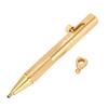 Quick Release Ballpoint Pen Brass   Compact Pen with Detachable Keychain On Top for   Working Traveling Writing
