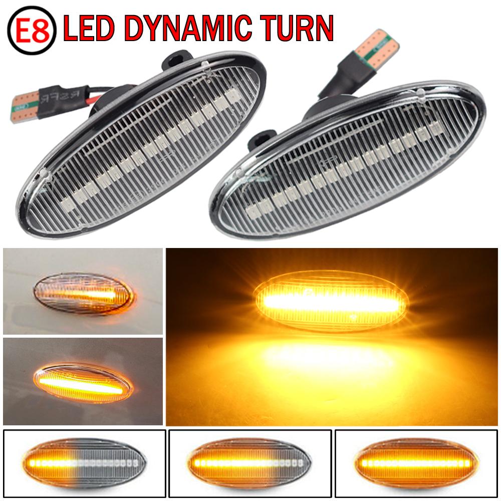 LED Side Marker Mirror Indicator Lamp Flowing Water Turn Signal Light For Nissan Qashqai Dualis Juke Micra March Micra Note