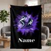 Melbourne Storm Custom Flannel Blankets Soft Warm Cozy Throws for Home Decor Holiday Gifts