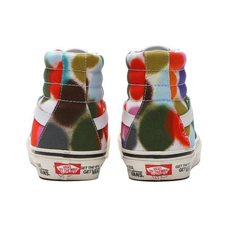Vans Sk8 Casual High-Top Skate Shoes Unisex Sneakers Blue Red White VN0A38GF9XQ