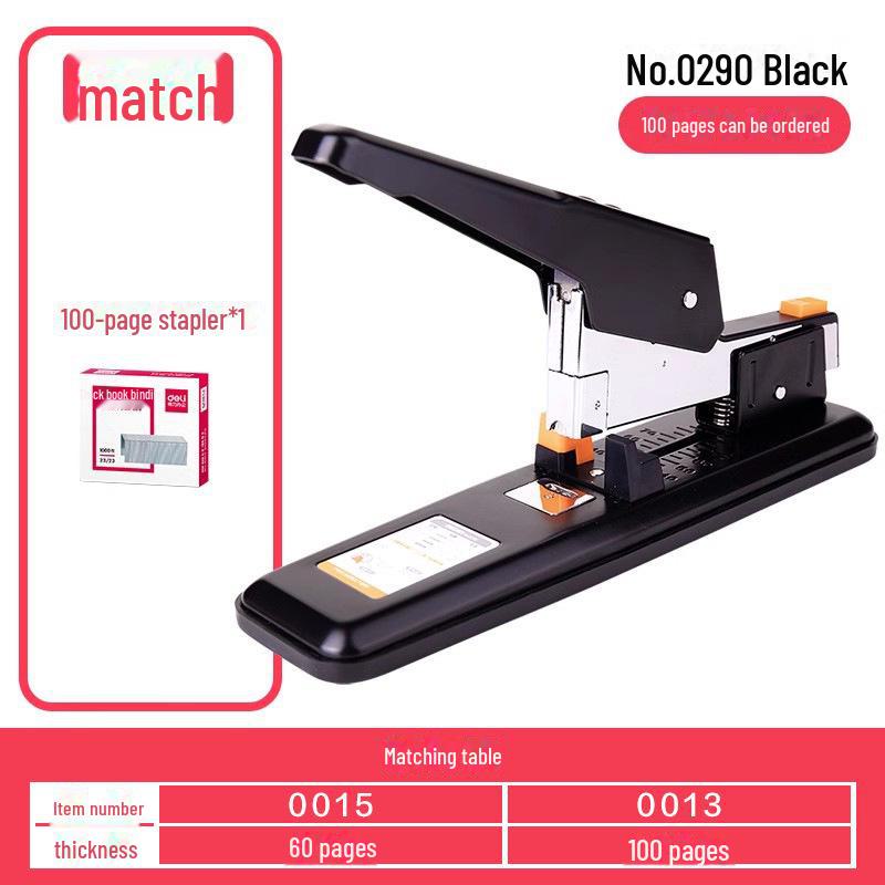Deli Heavy-Duty Office Stapler for Thick Documents