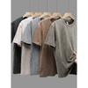 Foreign Trade Surplus Summer New Style Round Neck Short-Sleeve Men's T-Shirt, Loose Trendy Brand Heavy-Duty Washed Pure Cotton Half-Sleeve Top
