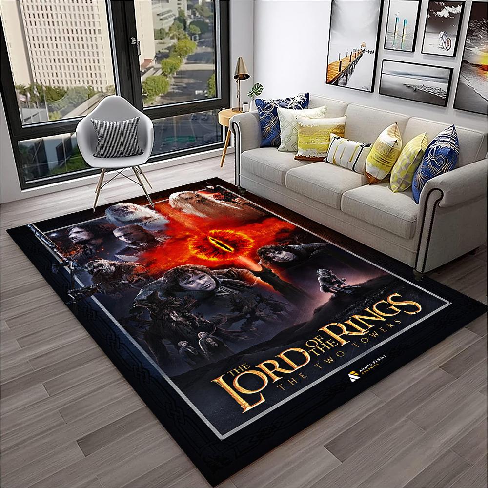 Movie L-Lord of The Rings H-Hobbit Area Rug,Carpet for Home Living Room Bedroom Sofa Doormat Decor,kids Play Non-slip Floor Mat