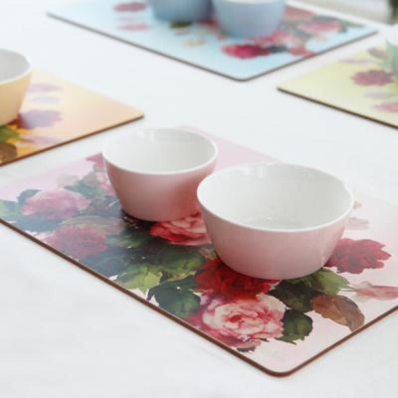 Water Rose Table Mat (Large) 2P blue／orange