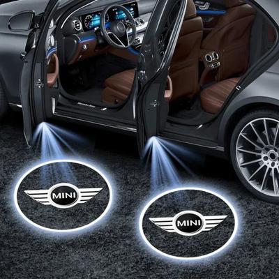1/2Pcs Car Door Light Led HD Projector Lamp for BMW MINI F55 F56 R60 R59 R58 WORKS One Cooper JCW R57 R56 R55 Accessories