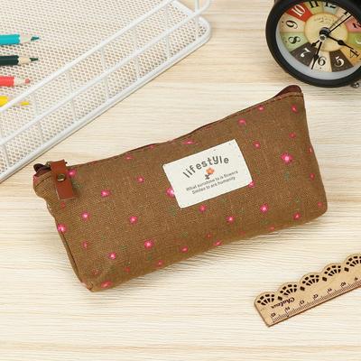 Gift Accessories Pencil Box School Supplies Lovely Pastoral Floral Pencil Case Stationery Bag Canvas