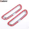 Rear Fog Light Lamp Cover Trim For Chevrolet Chevy Trax Tracker 2014-2017 2018 Chrome Car Tail Foglight Bezel Trims Accessories