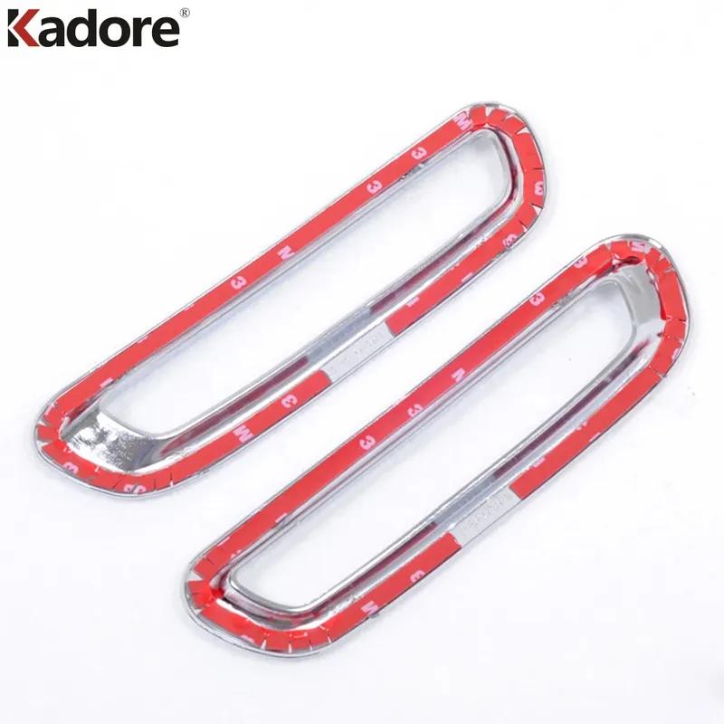 Rear Fog Light Lamp Cover Trim For Chevrolet Chevy Trax Tracker 2014-2017 2018 Chrome Car Tail Foglight Bezel Trims Accessories
