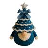 Cotton Yarns Crochet Gnomes Set Christmas Ornament Crafts-Blue