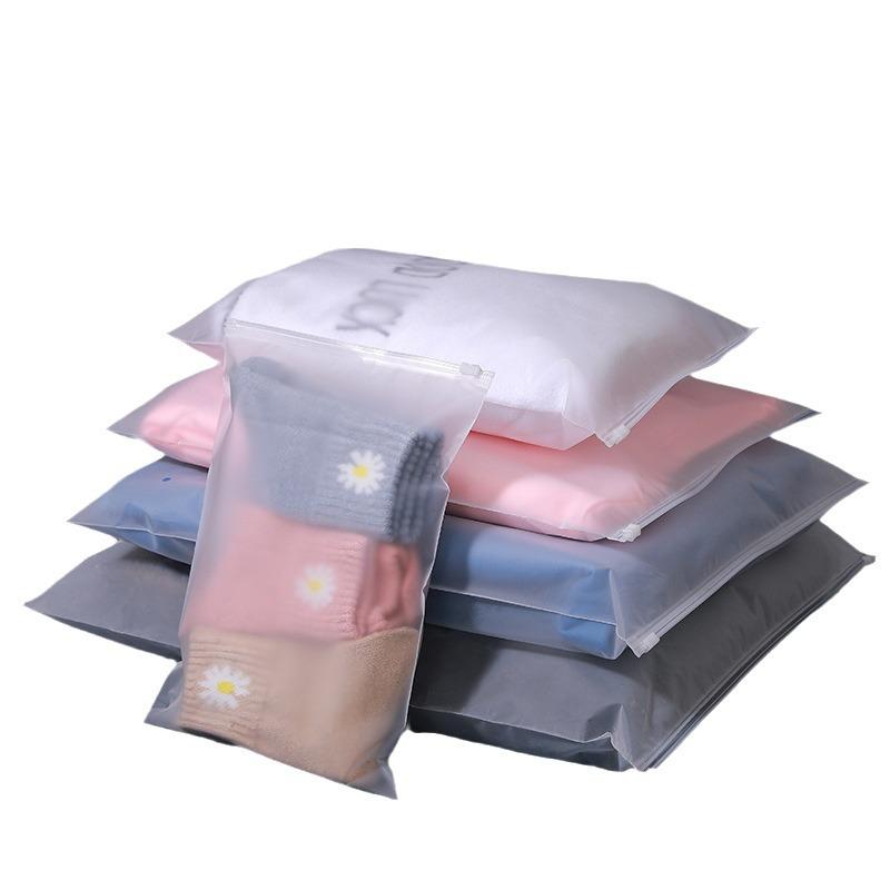 Frosted Zipper Bag for Clothing Storage: Underwear, Socks, Towels, Scarves