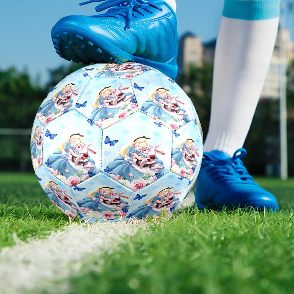 1PC Cartoon Wonderland Cat Size 5 Soccer Balls, High-Quality, Anti-Slip, Protective Football, a Unique Gift Suitable for Birthdays, Christmas