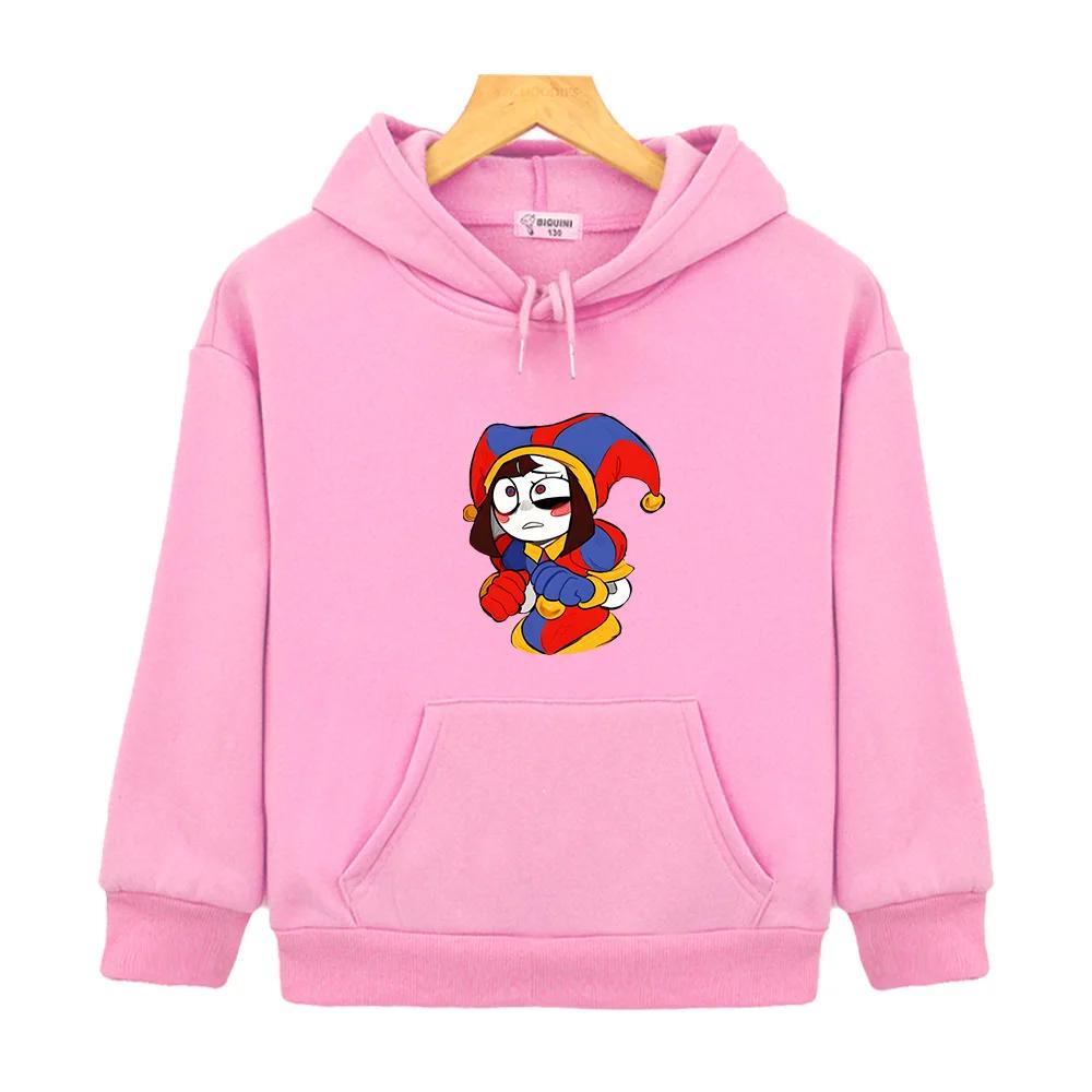 Pomni The Amazing Digital Circus Y2k Sudadera Sweatshirts Cartoon Tv Show Clothes for Women Fleece Winter Long Sleeve Kawaii Tops