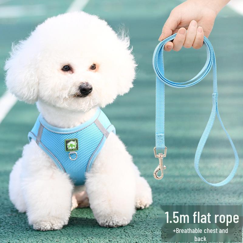 Breathable Reflective Pet Harness Vest with Leash for Cats & Dogs