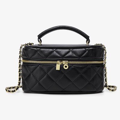 French Small Fragrance Style Light Luxury High-end New Small Fragrance Style Diamond Chain Versatile Hand-held One-shoulder Crossbody Mobile Phone Bag