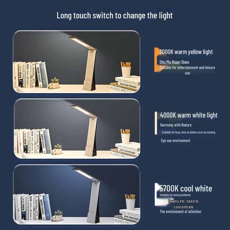 Midea Smart Eye-Protection Rechargeable Desk Lamp