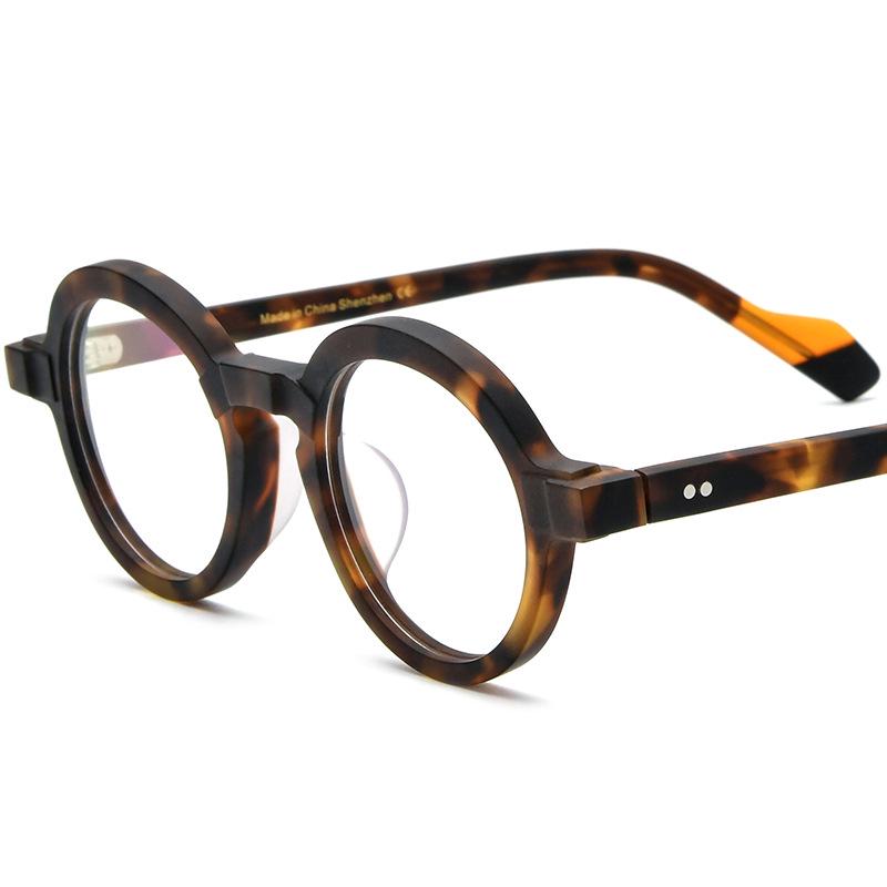 New Frosted Personalized Round Eyeglass Frame for Small Faces - Unisex Myopia Glasses