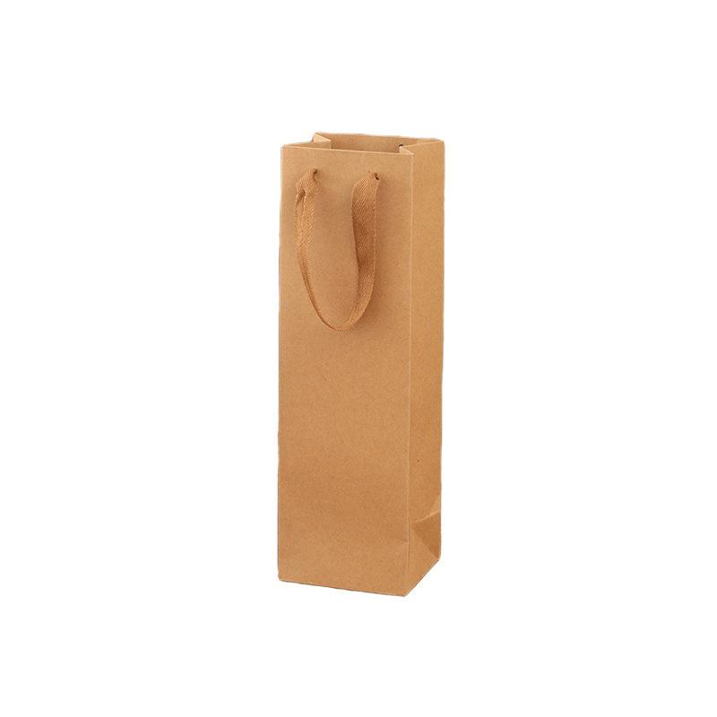 Red Wine Packaging Gift Bags6/12pcs Kraft Paper Single/double Bottle Wine Packing Bags Linen Handle Rope Gift PackagingVIE LENTE Kraft paper