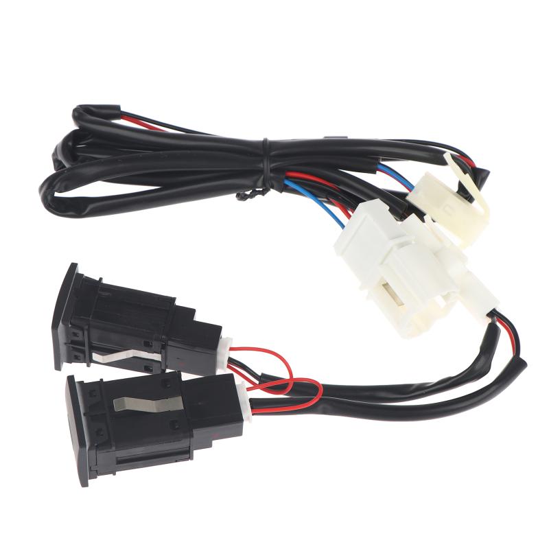 1Pcs Pd Quick Charge Phone Charging Adapter  Red Led Car Usb Charger Outlet Button For Golf 6 Mk6 5 Scirocco 2006-2012