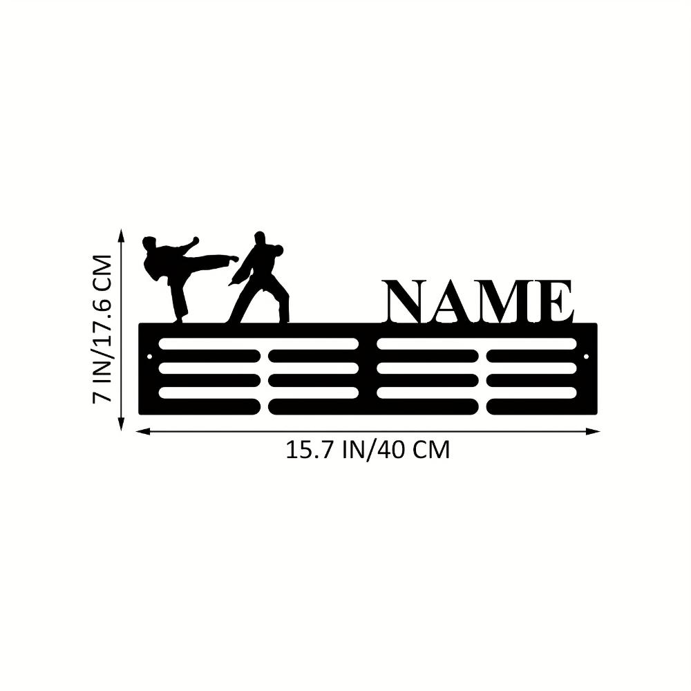 

Wall Mounted Metal Karate Medal Holder Award Ribbon Rack Sports Home Decor