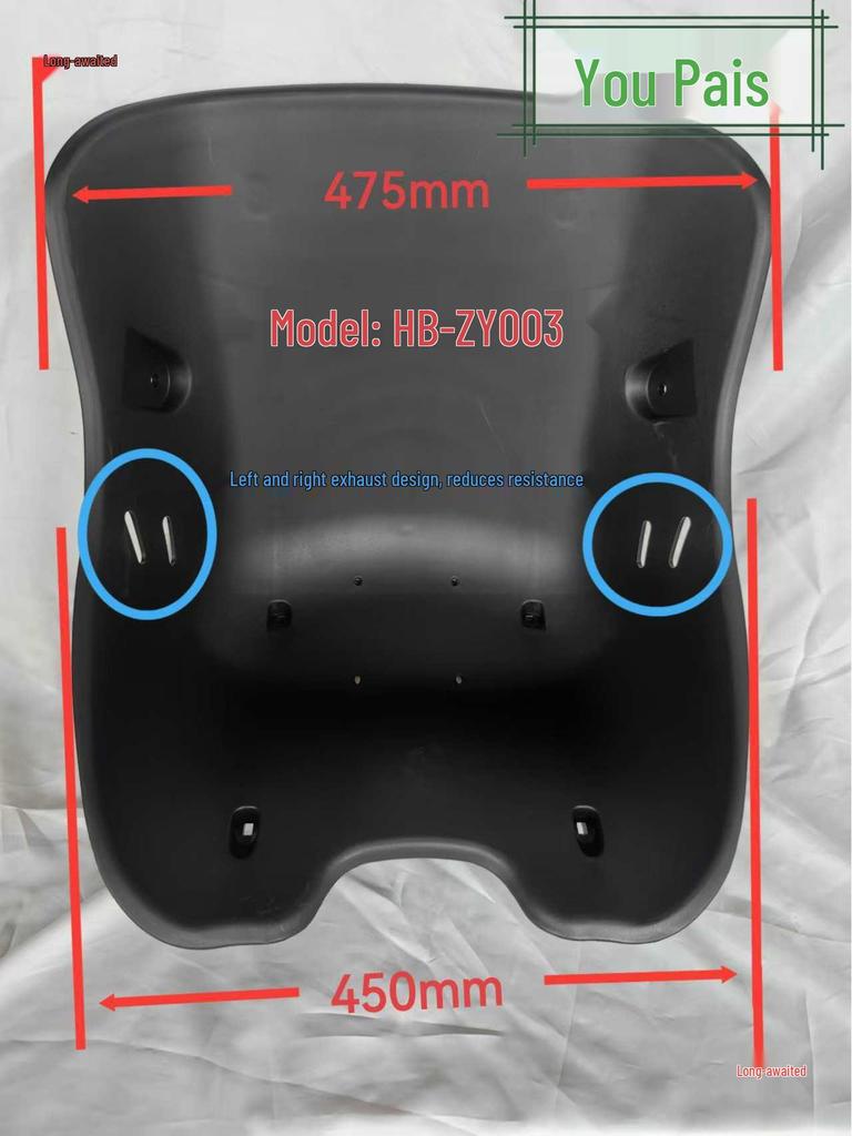 Almofada de Assento com Encosto de Plástico para Go-Kart Elétrico Drift