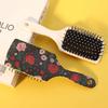 1 Piece Flower Themed Printed Air Cushion Comb, Cute Girl Hairstyle Comb, Ergonomic handle,Special for Real Hair Wigs