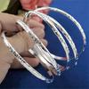 Trendy Women's Versatile Silver Patterned Bracelet