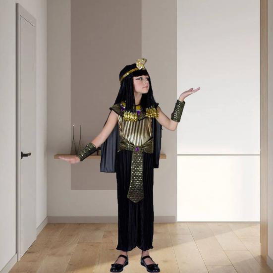 1 Set Authentiek Egyptisch Farao Kostuum Set Themafeesten Verkleden Comfortabel Kinder