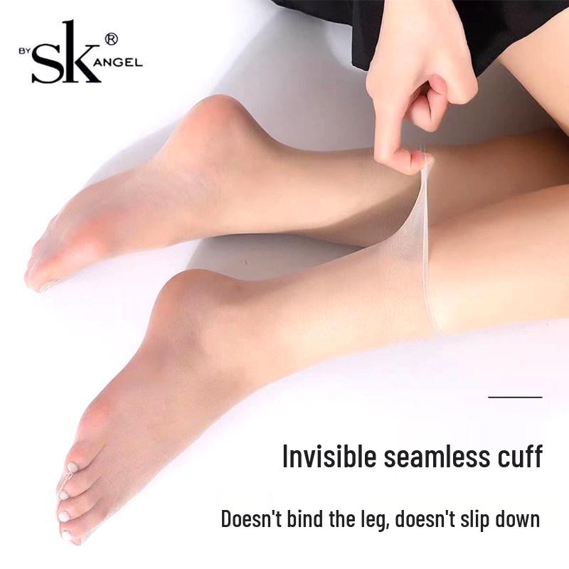 SK Invisible Seamless Crystal Silk Ultra-Thin Transparent Short Socks for Summer