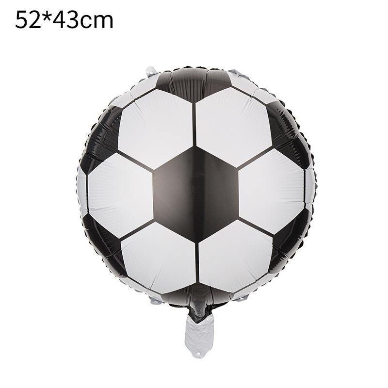 18 Inch Black And White Football Balloon Football Basketball Balloon Baseball Sports Aluminum Film Balloon European Cup Decorative Props