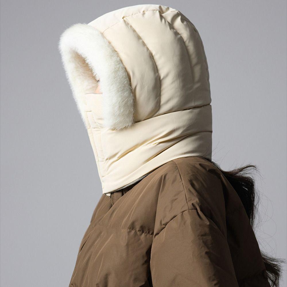 Keep Warm 3-in-1 Winter Cycling Hat Windproof Head Cover Warm Scarf Face Mask Neck Protection Cold Resistant Lei Feng Hat