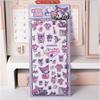 4Pcs Cute  3D Ease Stickers Animation Kuromi My Melody Decals Diy Laptop Phone Scrapbook Diary Fridge Decor Itemation Sticker