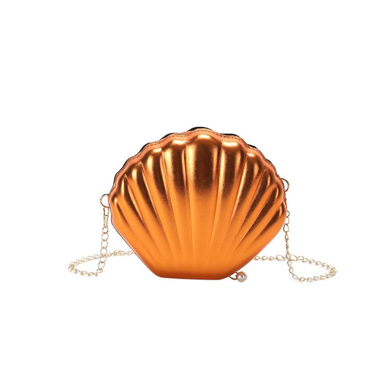 Bag summer 2025 Mori candy color foreign personality design ins wind women shoulder chain shell bag pu