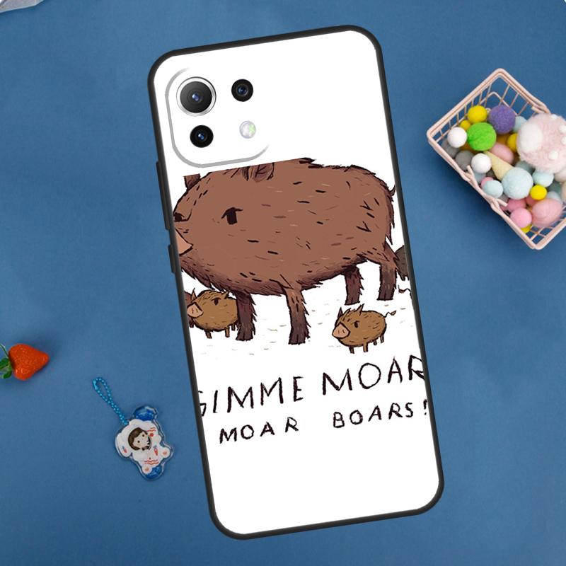 Cute wild boar funny Cartoon Case For Xiaomi 14T Pro 13T 11T 12T 13 14 15 Ultra POCO X7 Pro X3 X5 X6 F5 F6 M6 Pro Cover