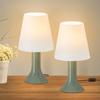 Bedside Lamp - NETTLIFE - E14 - Pack of 2 - Green Metal - With Cable
