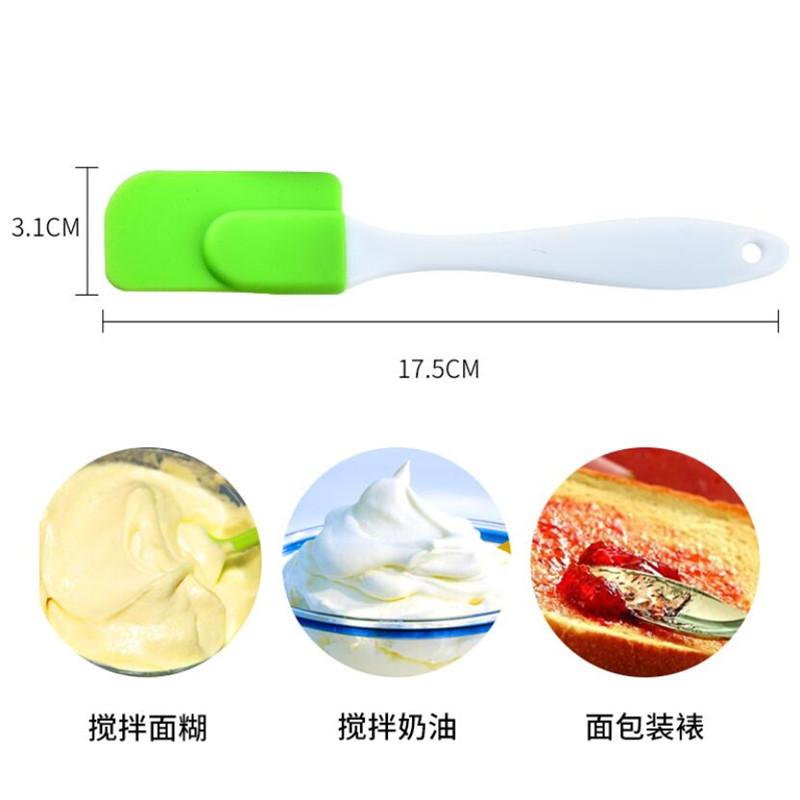 Detachable Silicone Spatula Baking Scraper Cream Butter Handled Cake Spatula Mixer Cooking Brushes Kitchen Utensil Pastry Tools