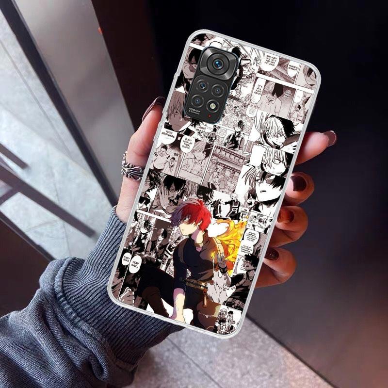 Todoroki Shoto MHA My Hero Phone Case For Xiaomi Redmi Note 10 11 12 13 14 15 Pro Plus 11S 12S 14S 11T 11E 10S Soft TPU Back Cov