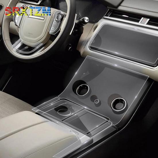 Auto styling Car inner transparent Central control Cover For Range Rover Velar
