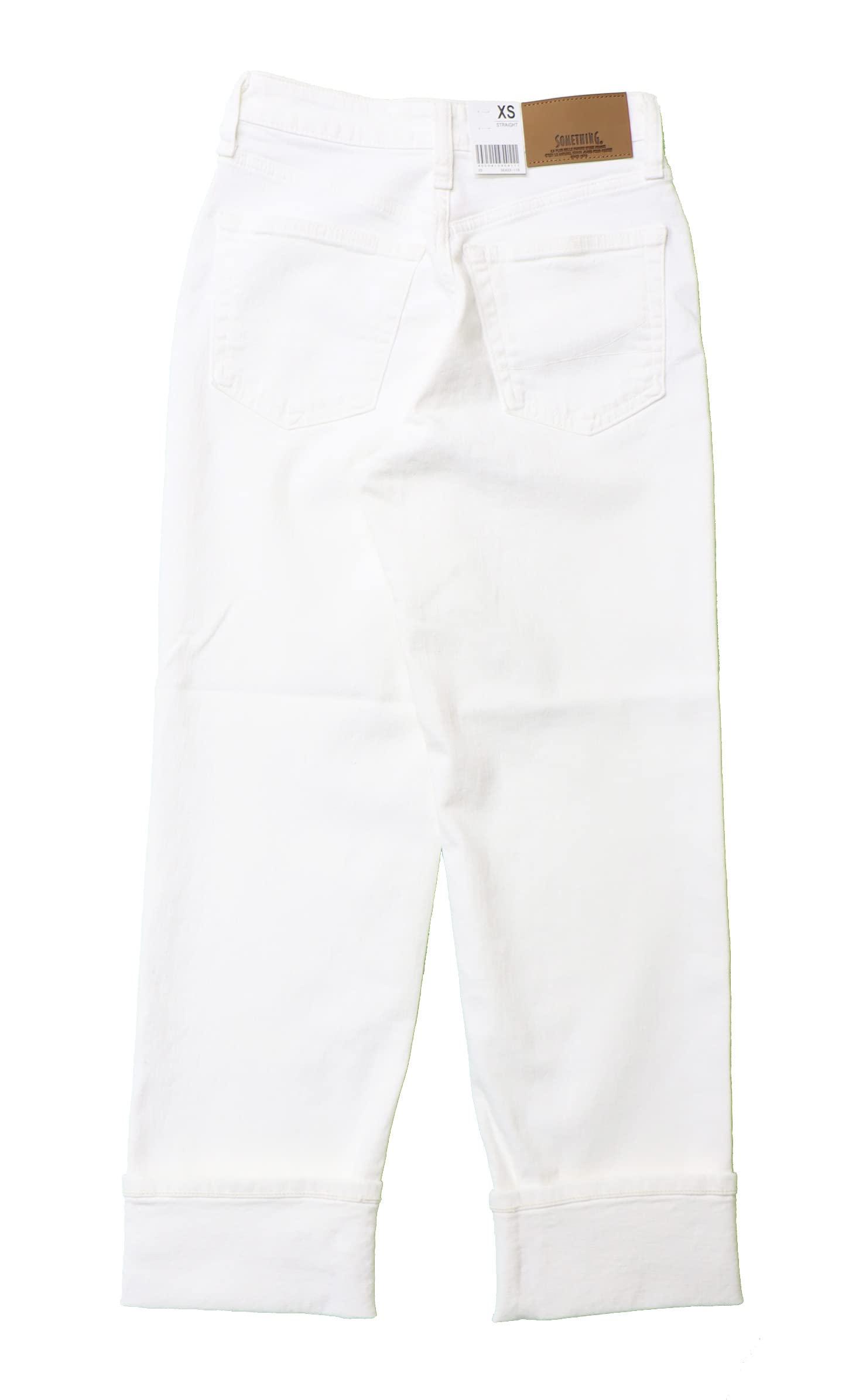 

Джинсы Something ELSA Straight, сделано в размере XS, Япония, SEA33, женские, цвета слоновой кости, слоновая кость